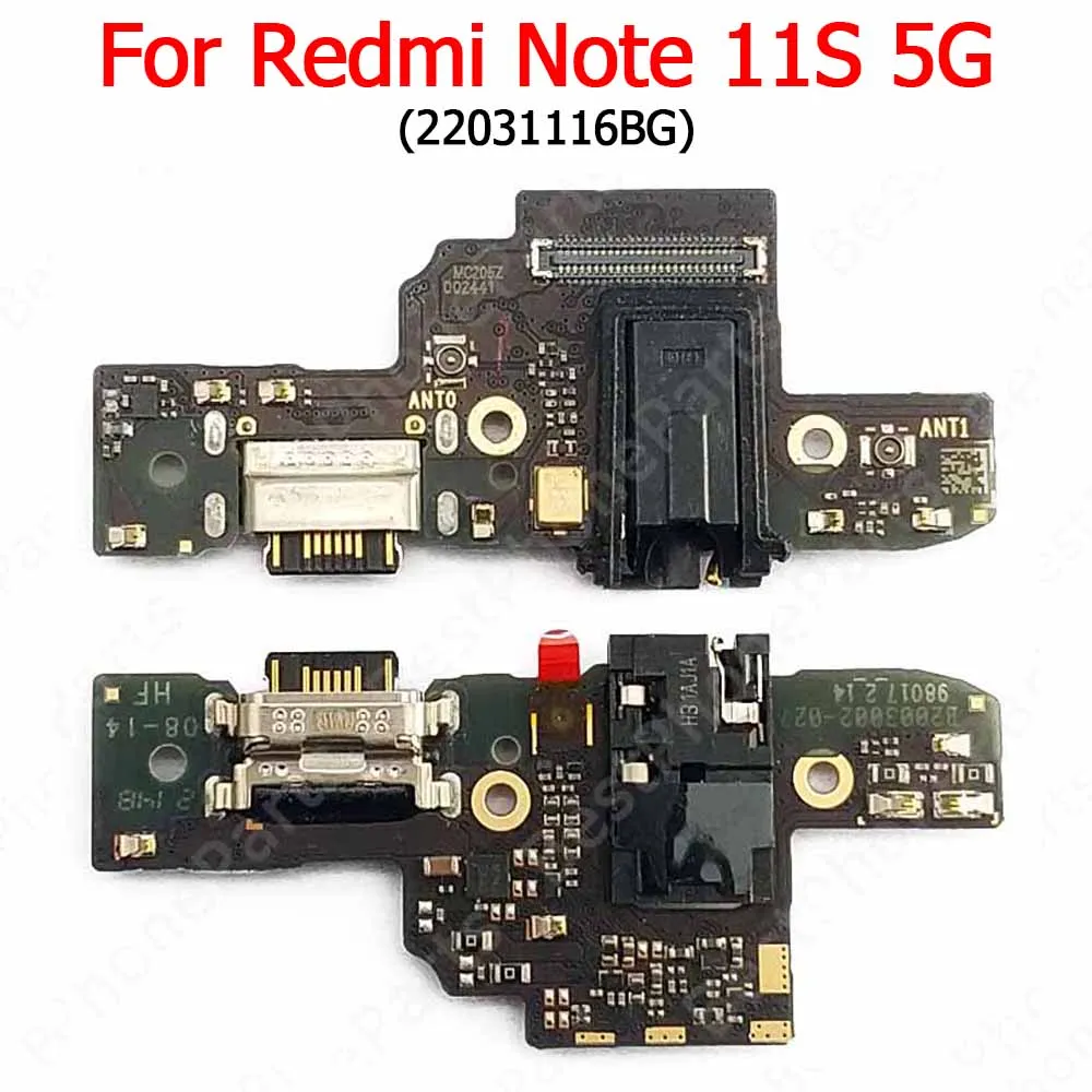 Charge Board For Xiaomi Redmi Note 11 Pro+ Plus 11S 12 Pro 5G 12S Charging Port Usb Connector Pcb Dock Plate Mobile Phone Parts