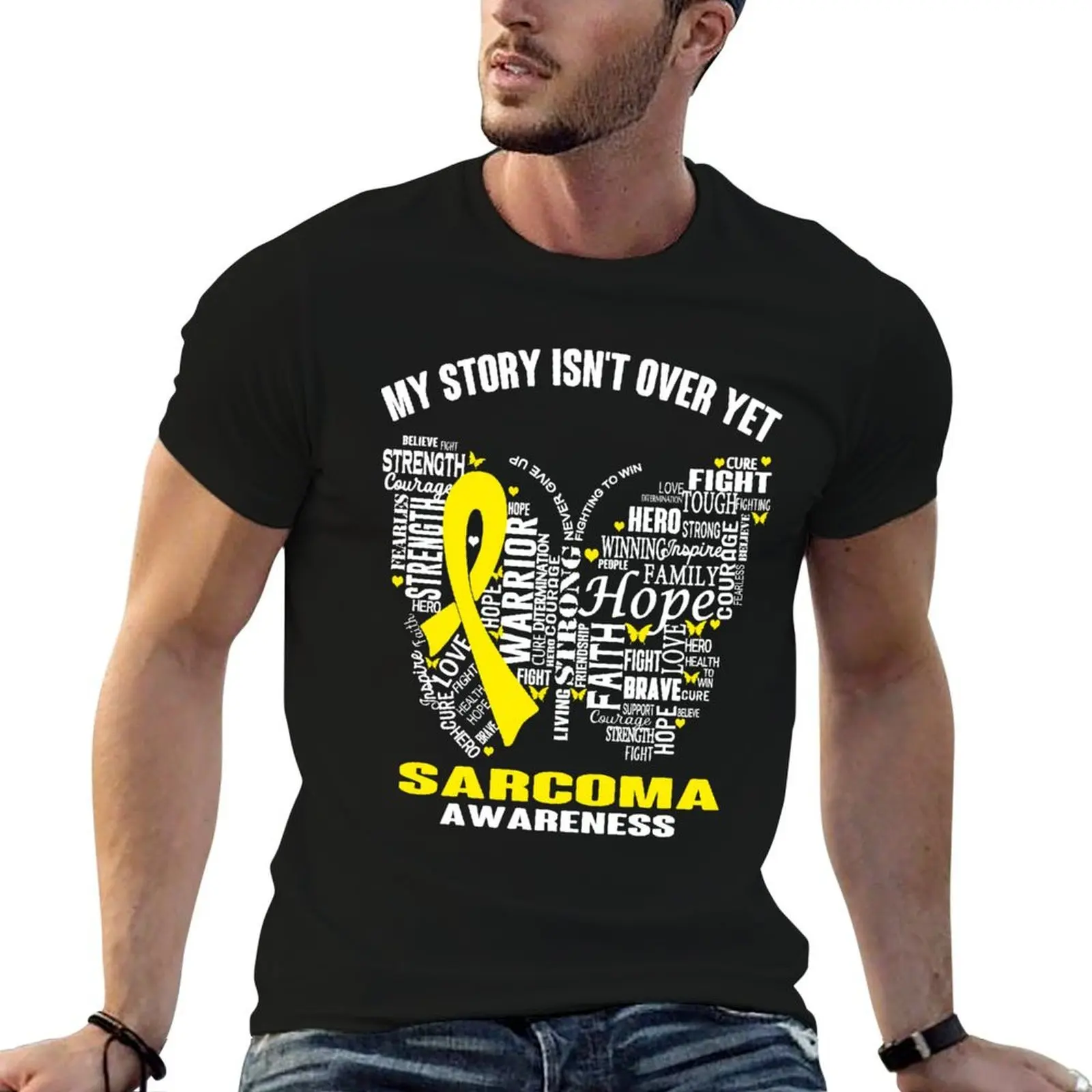 

My Story Isn't Over Yet Sarcoma Awareness T-Shirt mens graphic t shirts t shirts with prints T-Shirt