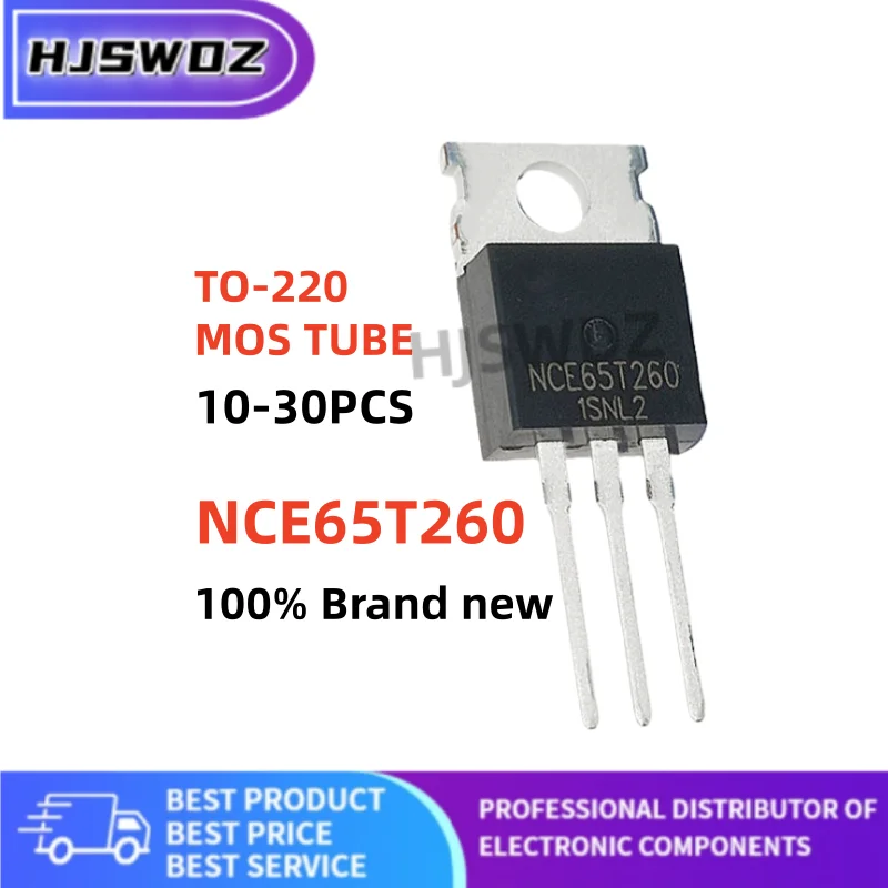 10-20-30PCS New NCE65T260 NCE 65T260 TO-220 MOSFET Field effect tube Transistor