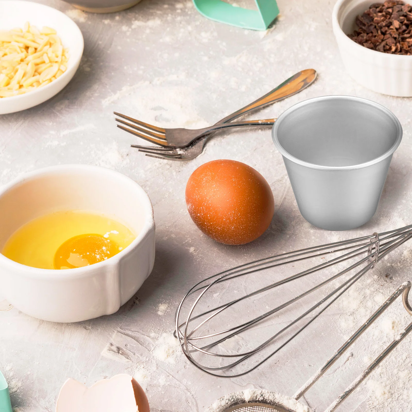 

8Pcs Pudding Molds Cupcake Mold Muffin Liners Holders Baking Cups Compact Size Versatile Use Home Party Pudding Moulds