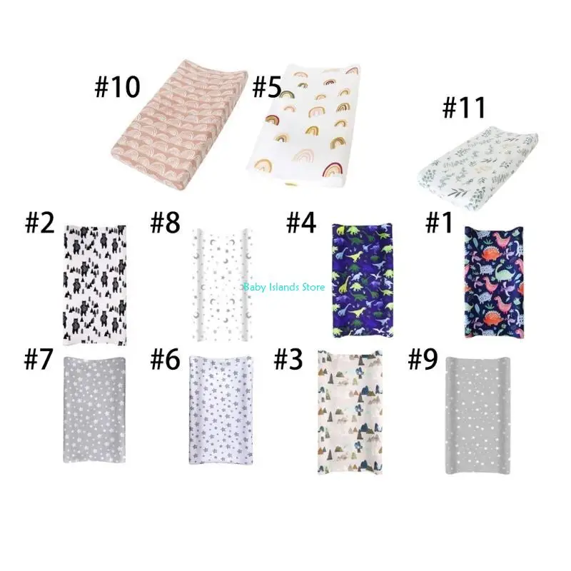 

K92D Unisex Stretchy Changing Pad Covers for Boys Girls Cradle Sheets