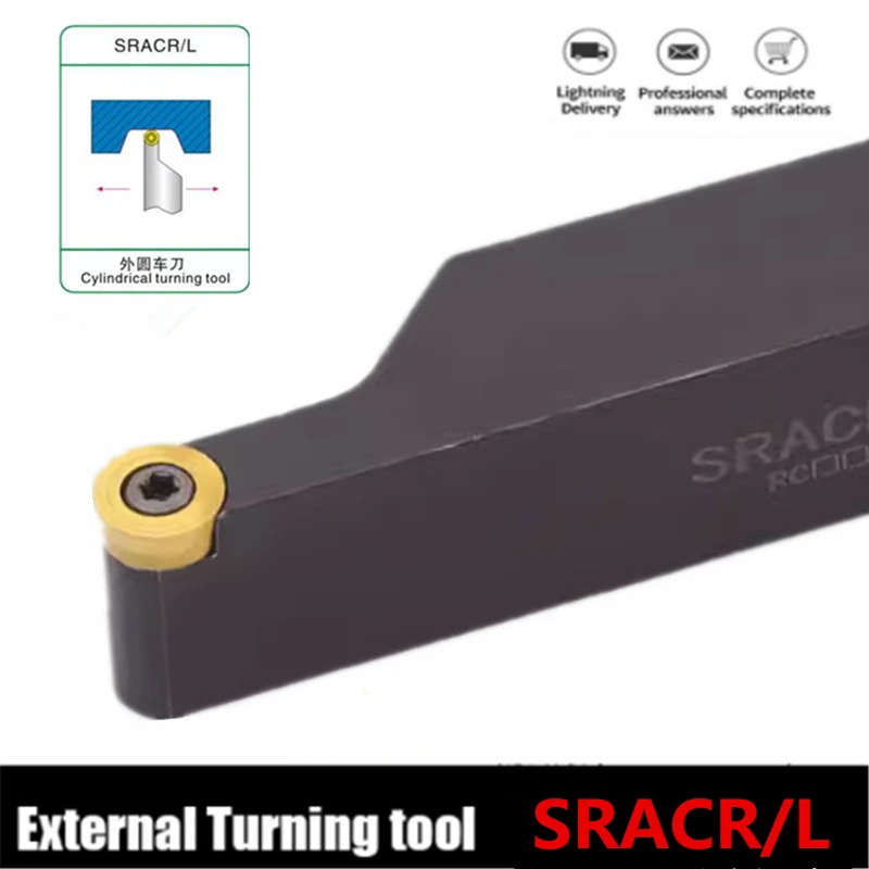 

SRACR SRACL SRACR1616H08 SRACR1616H10 SRACR2020K10 SRACR2525M10 SRACR2525M12 Lathe Turning Tool Holder CNC Carbide Inserts