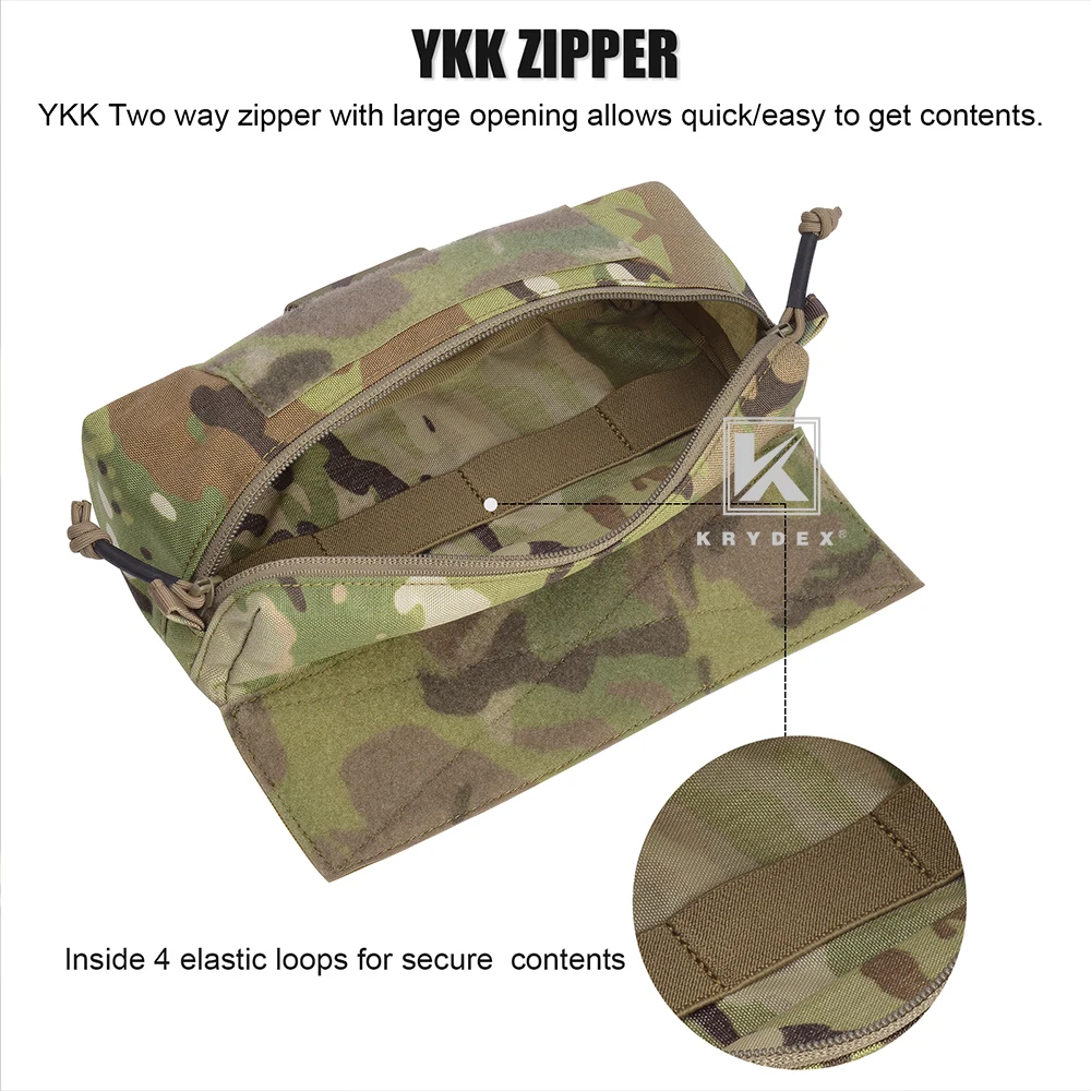 KRYDEX Tactical Vest Chest Mini Dangler Drop Pouch For JPC CPC LBT D3CR MK3 MK4 Plate Carrier Storage Mini Abdominal Fanny Pack