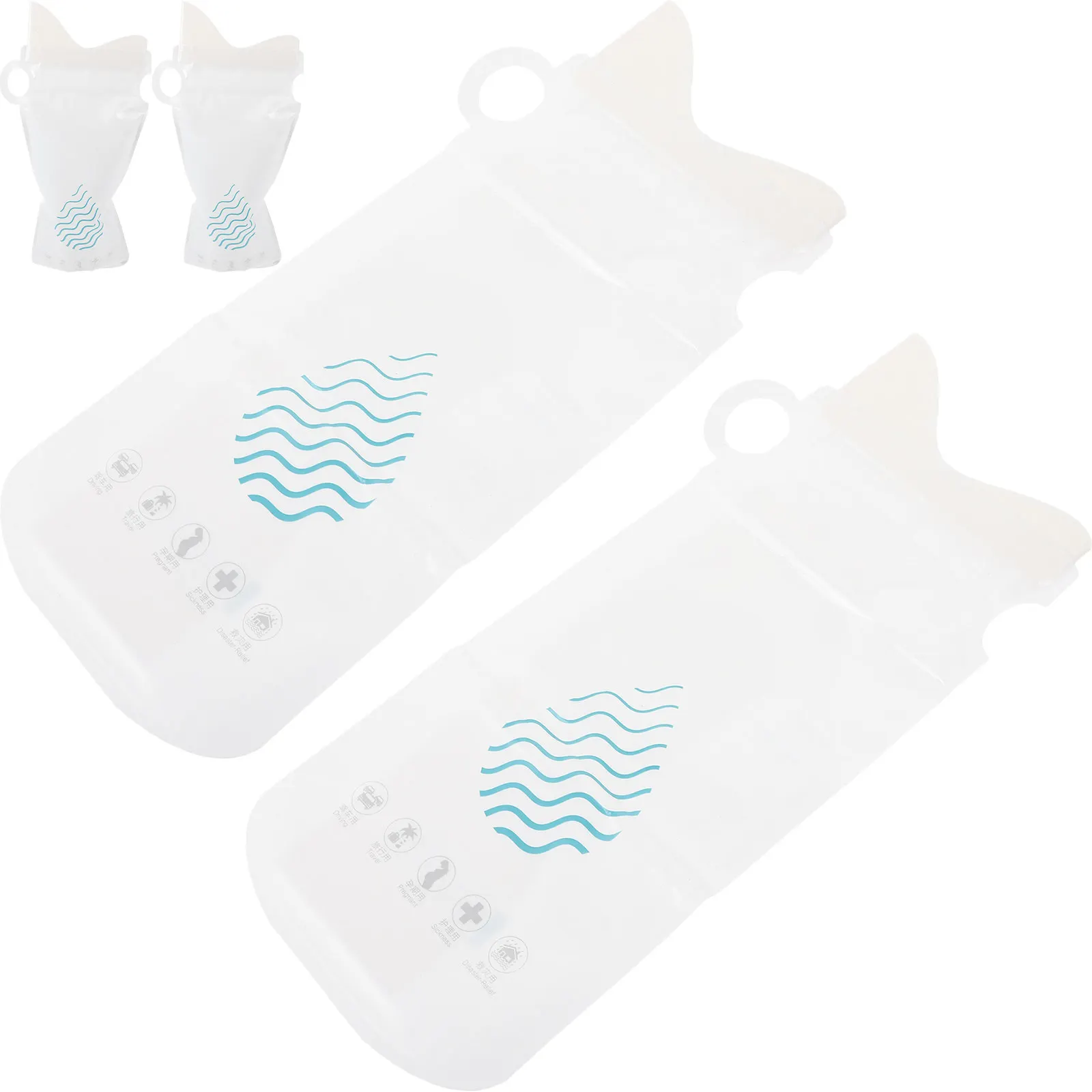

4Pcs Disposable Urine Bags Leakproof Emergency Travel Car Use Super Absorbent Portable Pee Bags for Outdoor Camping Unisex