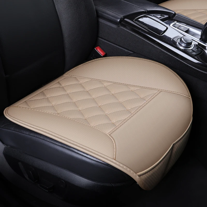 

Car Seat Cover Protector Mat with Pocket Universal Front Breathable Waterproof Leather Cushion Protector Pad Fit For Van Truck