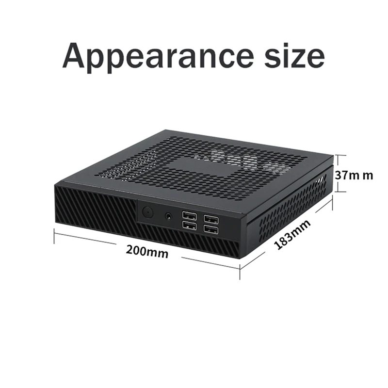 

Premium DX01 Thin Mini ITX Desktop Computer Chassis Half Height Computer Case