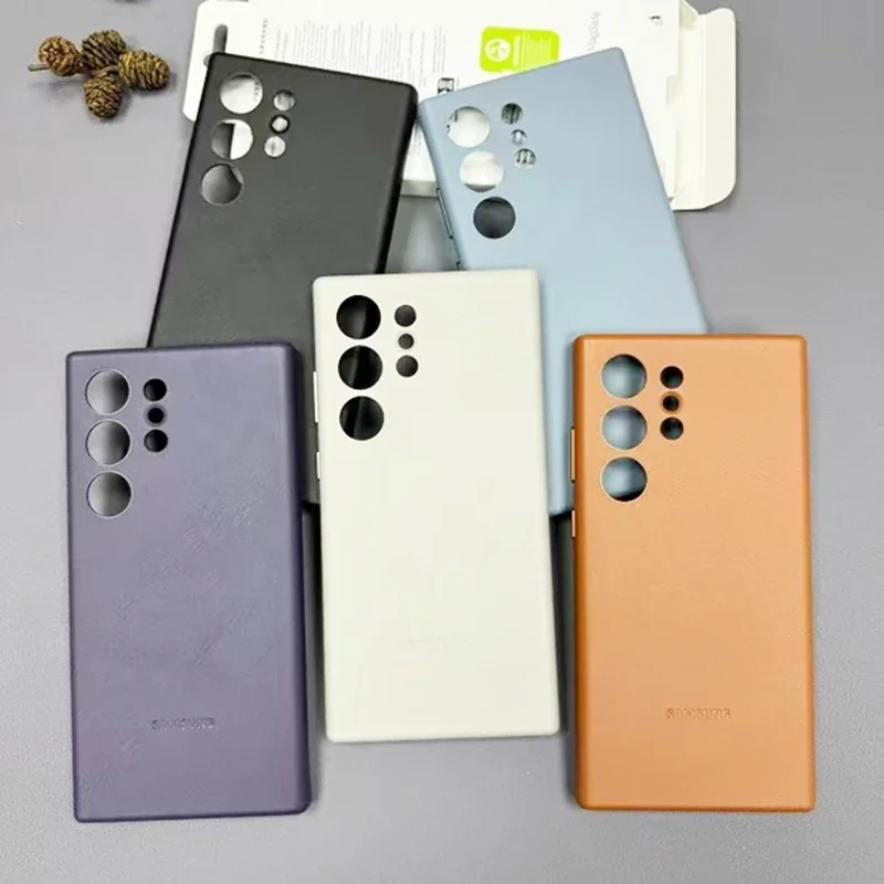 

Роскошный кожаный чехол для телефона с магнитной беспроводной зарядкой для Samsung Galaxy S24 Ultra S23 S22 Ultra 5G, полный защитный чехол