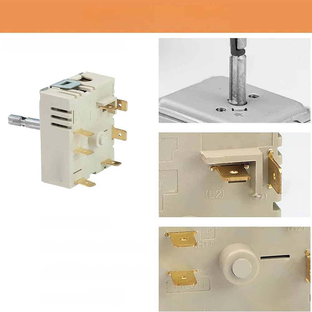 For Home Cooking Maintenance Easy Installation Design for Direct Fit Replacement Dual Burner Heating for element Switch