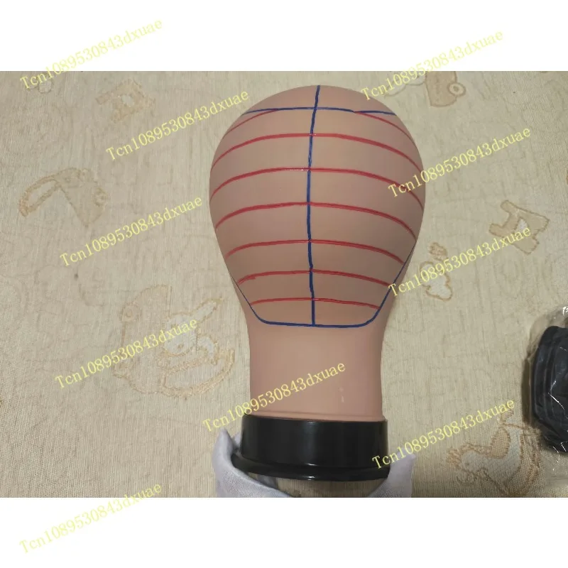21 22 23 Inch PVC Mannequin Head Cork Canvas Mannequin Wig Making Display