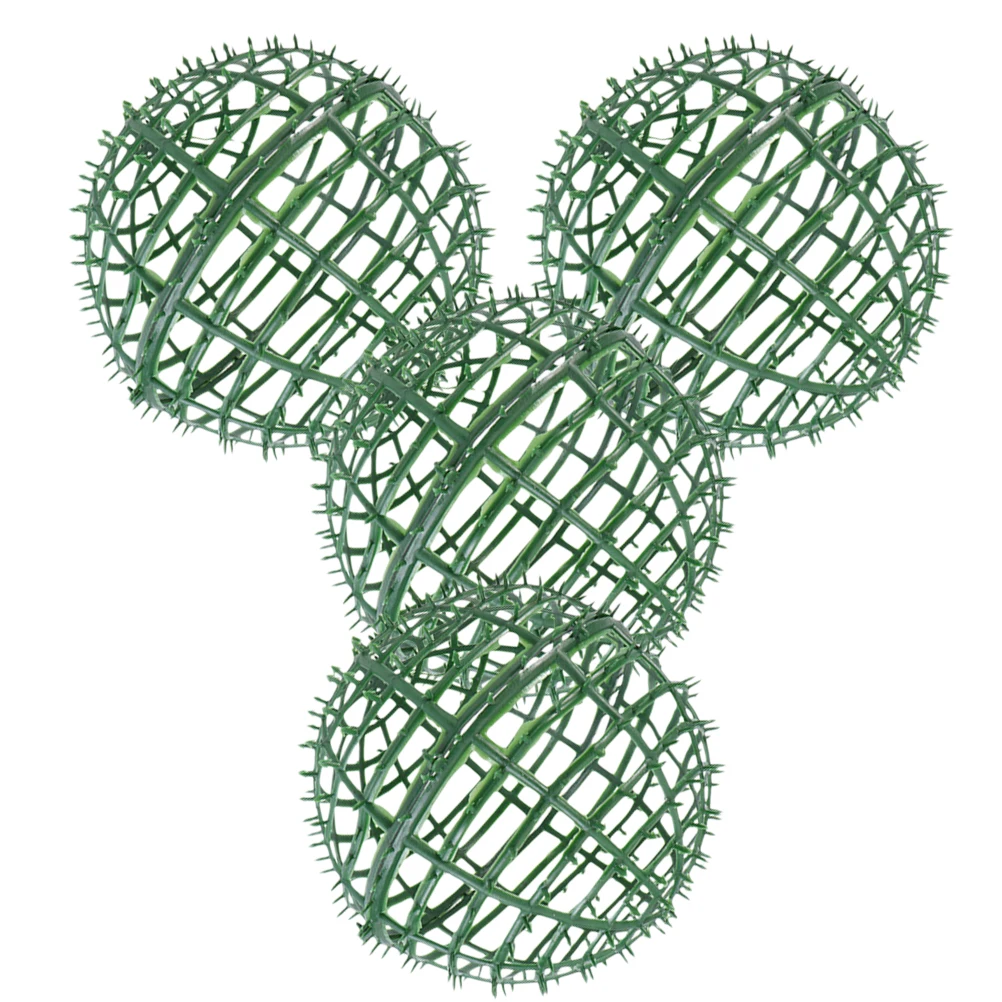 

4pcs Plastic Grass Ball Rack Flower Arrangement Cage For Garden Decorative Frame Wedding Props Diy Supplies Topiary Ball Support