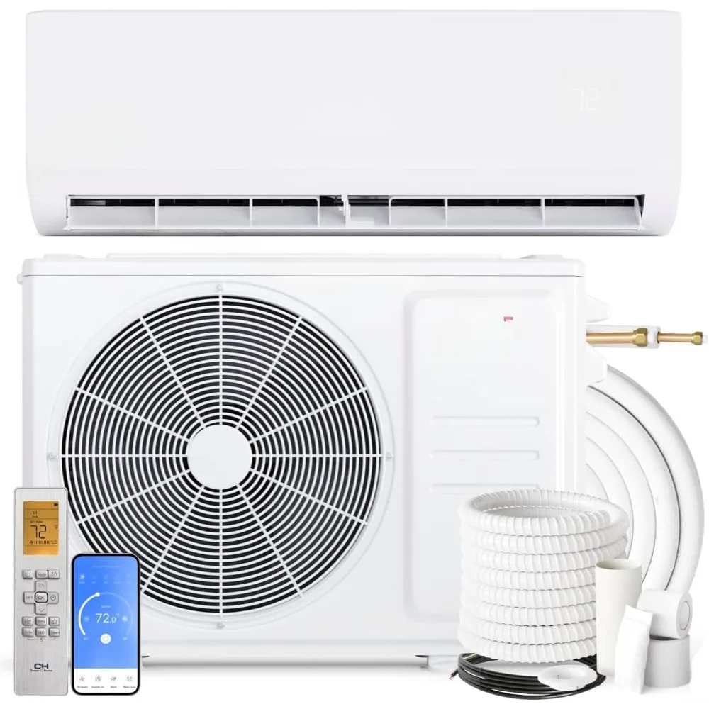 

Olivia Series, 12,000 BTU, 115V, 22.70 SEER2, Single Zone Mini Split AC/Heating Ductless Inverter System, Customized