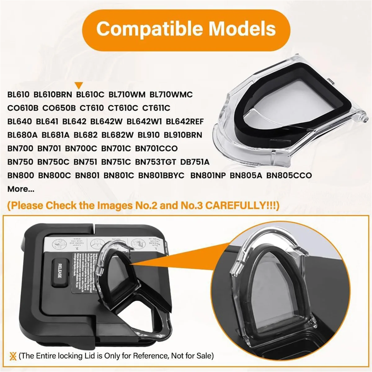 FZFZ 2PCS 블렌더 뚜껑 교체 스파우트 커버 뚜껑 잠금 용 블렌더 상단 부품 72oz 피처 BL610 BN751 BN801 BN750