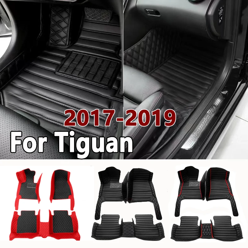 

Автомобильные коврики для Tiguan 2019 2018 2017, коврики, аксессуары для салона, водонепроницаемые автозапчасти, товары для VW