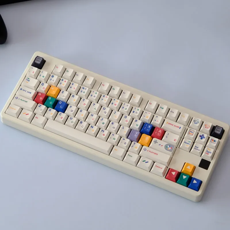 151 Key For Retro Super SFC Theme PBT Material Dye Sub Cherry Profile Keycap Set For MX Switch Gaming Mechanical Keyboard