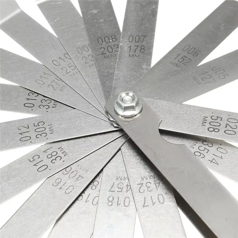 أدوات تعديل صمام التخليص + مقياس المحسس 0.005 - 0.020 بوصة محرك الدراجة النارية صمام المسمار ضبط أداة المفك 2025 #4