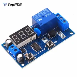 DC 12V Infinite Cycle Delay Timing Timer Digital Relay Module ON/OFF Switch Loop Module with LED Display