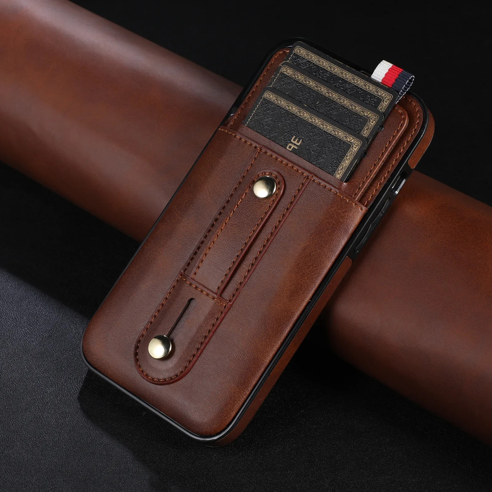 جراب هاتف جلد فاخر لـ iPhone ، غطاء مغناطيسي ، فتحة بطاقة محفظة ، 14 ، 13 ، 12 ميني ، 11 Pro ، X ، XS Max ، XR ، 8 ، 7 ، 6 ، 6S Plus ، SE