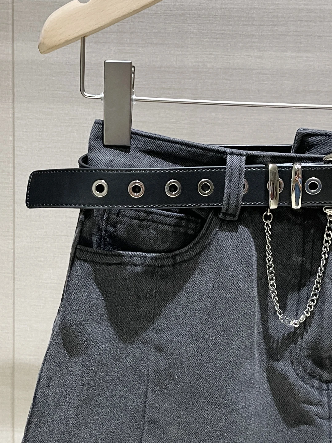   ارتفاع الخصر غير المتكافئة الجينز تنورة المرأة عارضة خمر ort تنورة Faionable التخسيس تأثير الشتاء وصول جديد