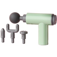 Fascia Massage Gun Vibration Deep Tissue Muscle Massager Portable Fitness Device 6 Speed 4 Heads Cordless Handheld Massager