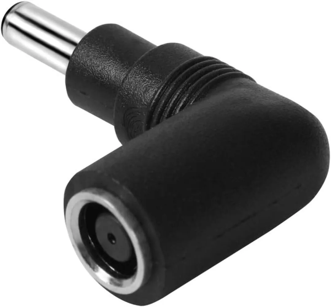 2PCS Suitable for 7.4 * 5.0 To 4.5 * 3.0mm Small Mouth Elbow Notebook Power Charger DC Adapter Right Angle 90 Degree Power