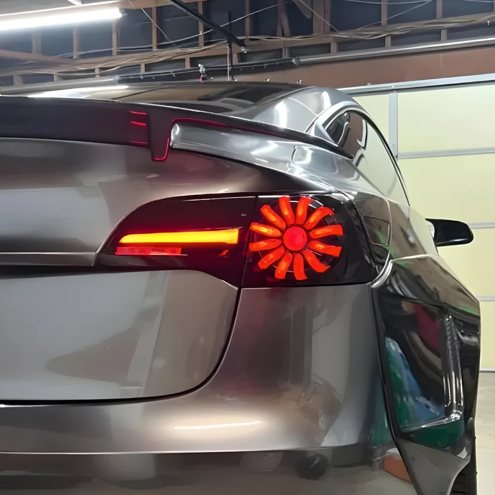 Car Taillights Assembly for Tesla Model 3 Model Y 2019-2023 Led Auto Rear Lamps Upgrade Martin Style Brake Light Accessories