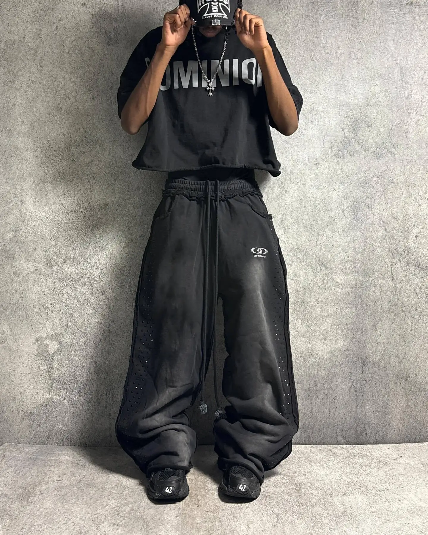 

Персонализированный уличный дизайн, горячее тиснение, повседневное ретро, свободные и модные повседневные брюки, прямые брюки, брюки унисекс.