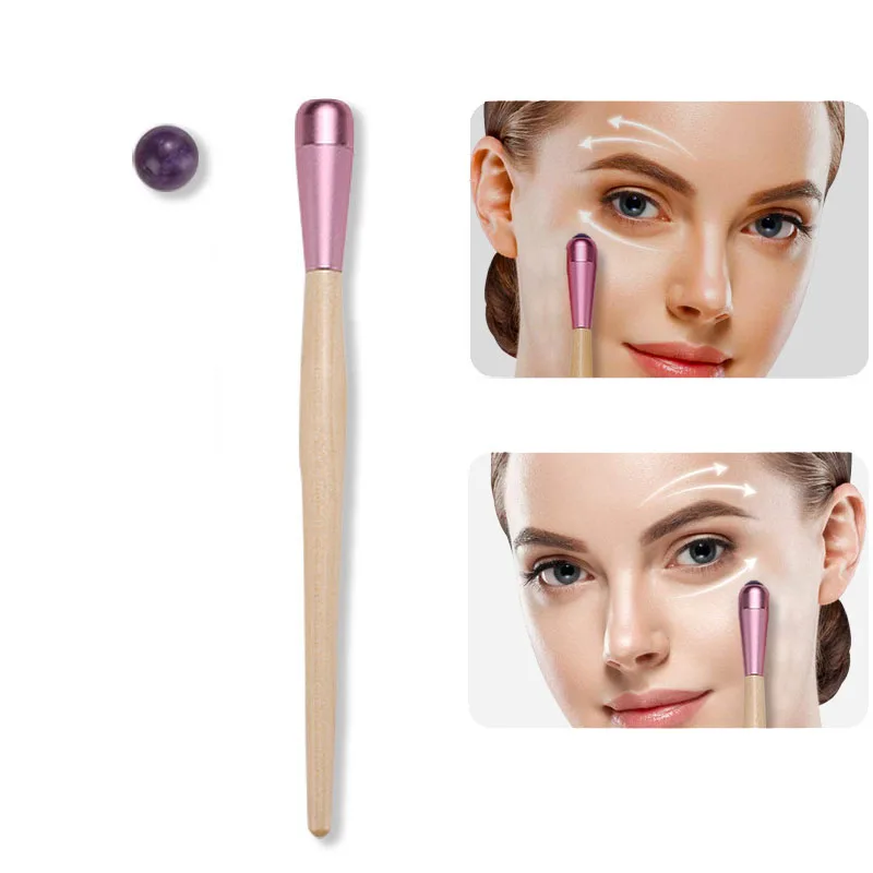 Eye Massager Pen Jade Oogcrème Roller Wand, Gezicht Massage, Facial Massager Voor Applicator, Verminderen Wallen