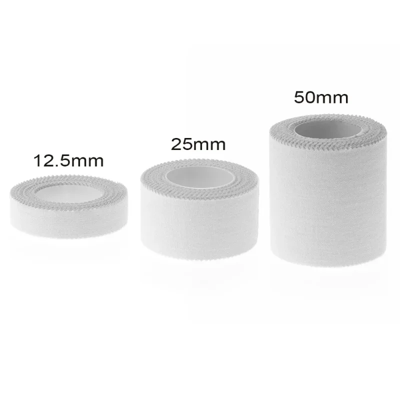 1PC Medical Waterproof Cotton White Premium Adhesive Tape Sport Binding Strain Injury Care Support Physio Muscle Elastic Bandage