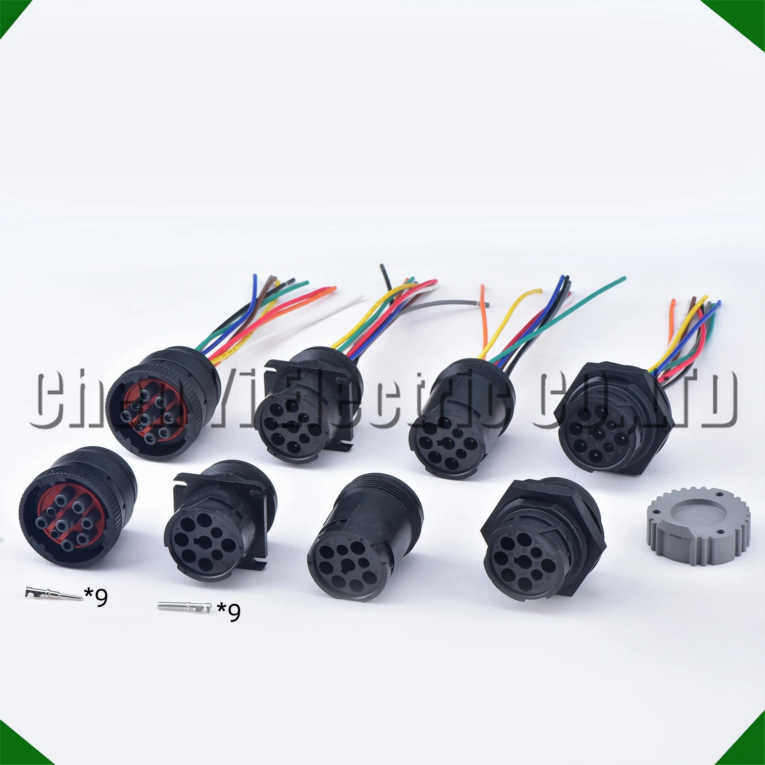 9 Pin auto waterproof connector Diagnosctic Tool circular Wire Harness plug HD16-9-1939P HD16-9-1939S For Deutsch Track J1939