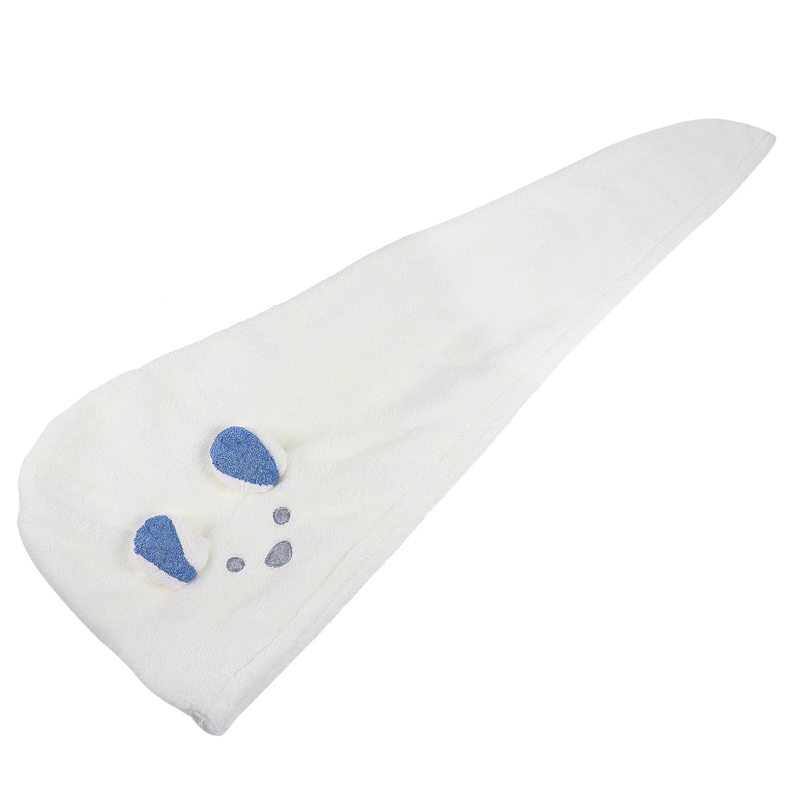 

Cute Cartoon Rabbit Ears Bathing Hat Absorbent Hair Drying Cap Soft Premium Cotton Portable Lightweight Damage Prevention