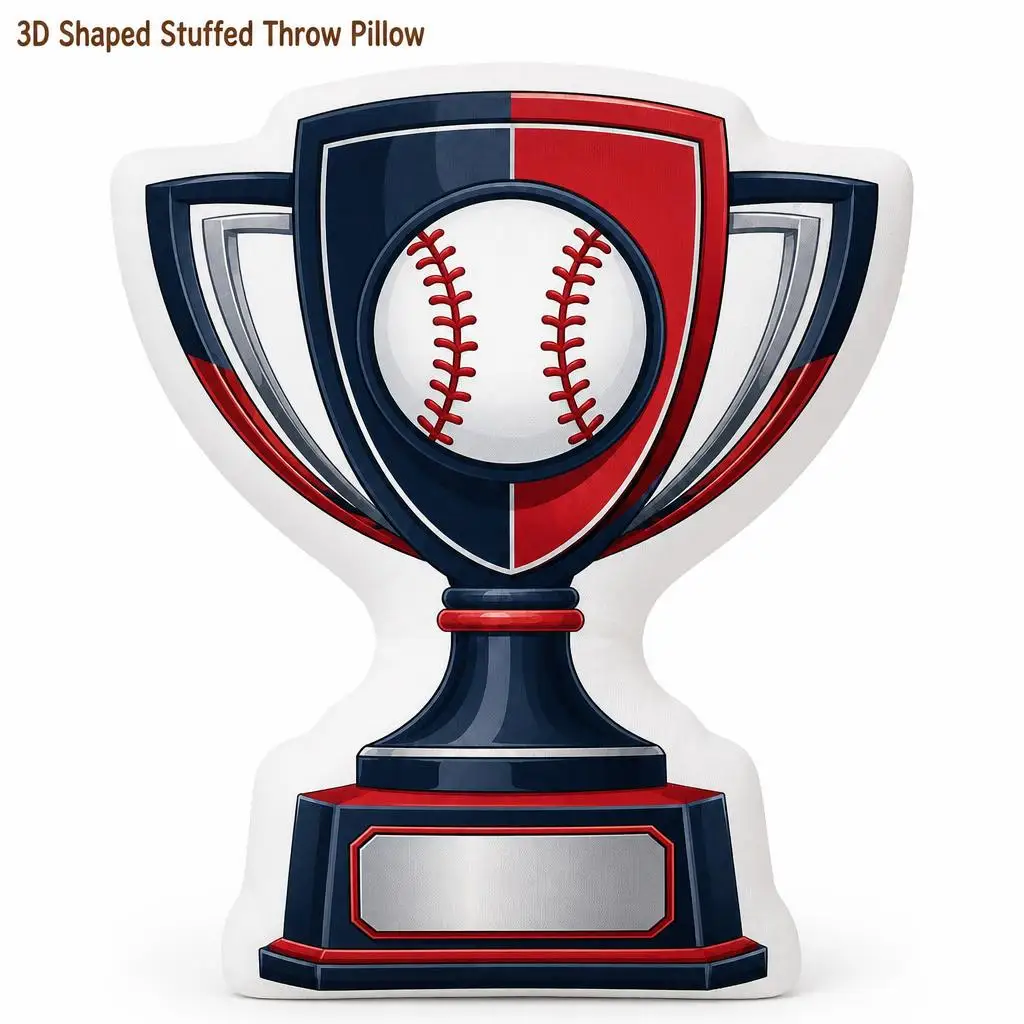 Baseball Trophy Champion Award Plush Pillow Cushion Irregular Stuffed Throw Pillow Home Decor Gift Sofa Bed