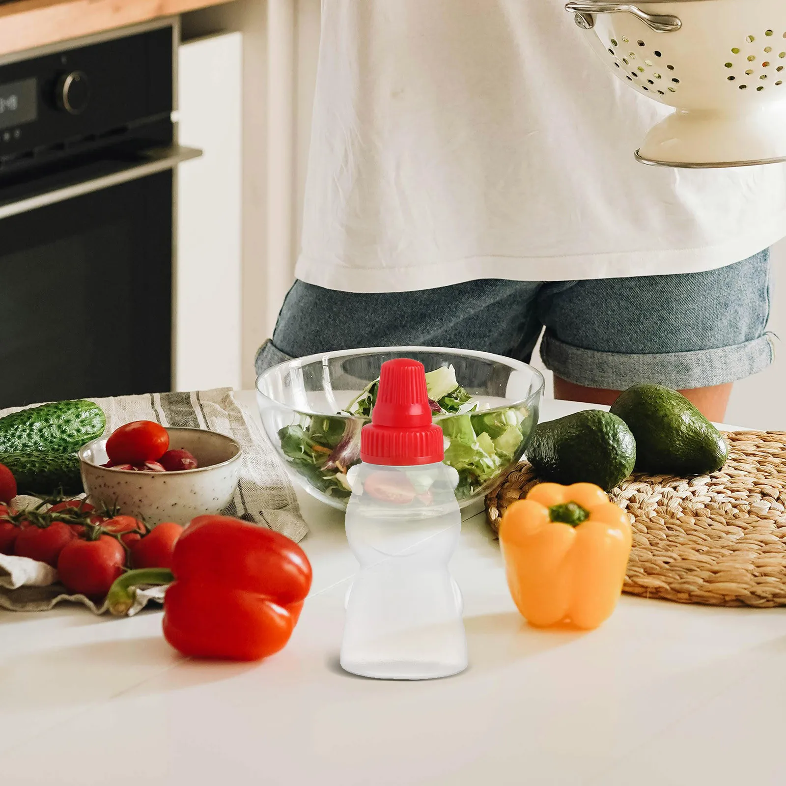 

8Pcs Mini Bear Sauce Bottle Set Pe Plastic Condiment Bottles for Home Outdoor Kitchen Soy Sauce Ketchup Salad Dressing