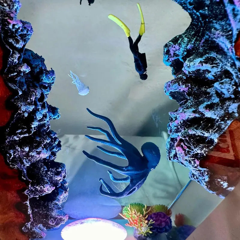 High End Ocean Wind Diver Exploring Deep Sea Bedroom Decoration Atmosphere Lights Ornaments Special Holiday Gifts