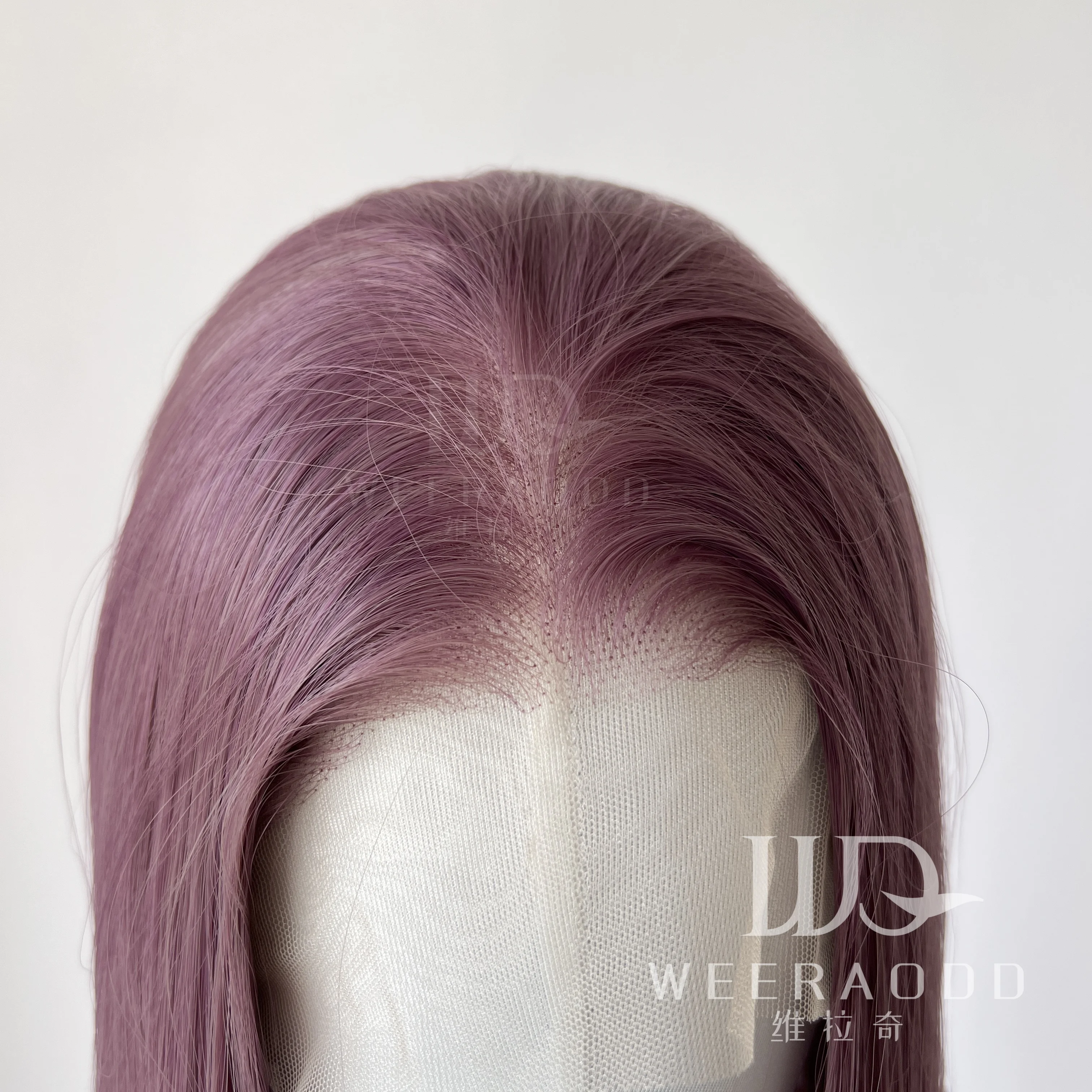 Пепельно-фиолетовый парик спереди, длинный прямой 13*4 для женщин, термостойкое волокно для косплея с высококачественными синтетическими париками 26 дюймов