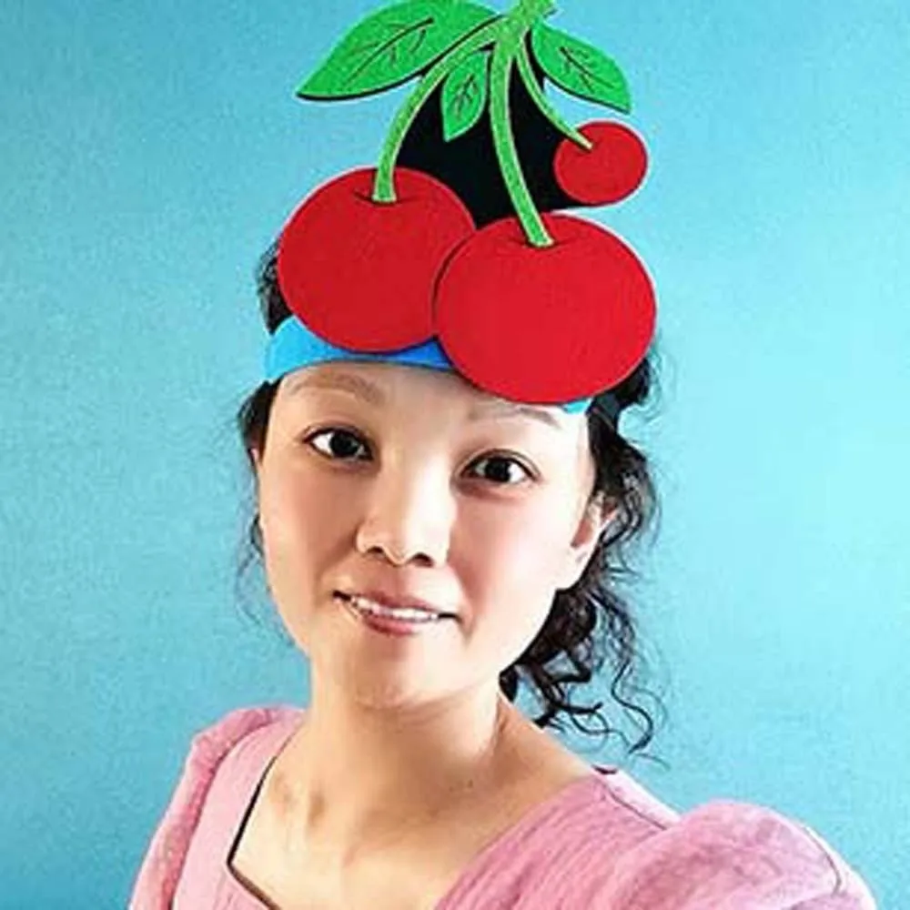 Тканевая повязка на голову с фруктами и рисунком, забавный креативный головной убор с арбузом для детей, персонализированный эластичный головной убор для детского сада