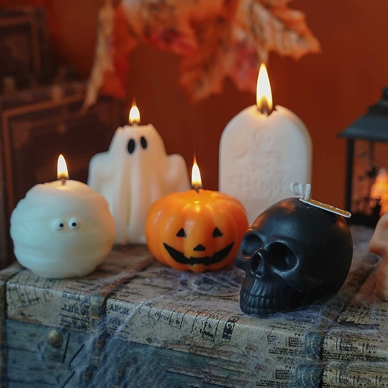 Halloween Gift Pumpkin Skull Handmade Aromatherapy Gift Box with Plant Essential Oils Wedding Birthday Anniversary Ornaments