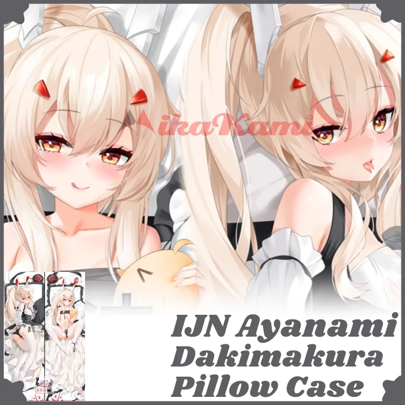 

IJN Ayanami Dakimakura Azur Lane Game Pillowcase Fullbody Hugging Sexy Pillow Case Otaku Cushion Cover Bedding Home Decor Gift