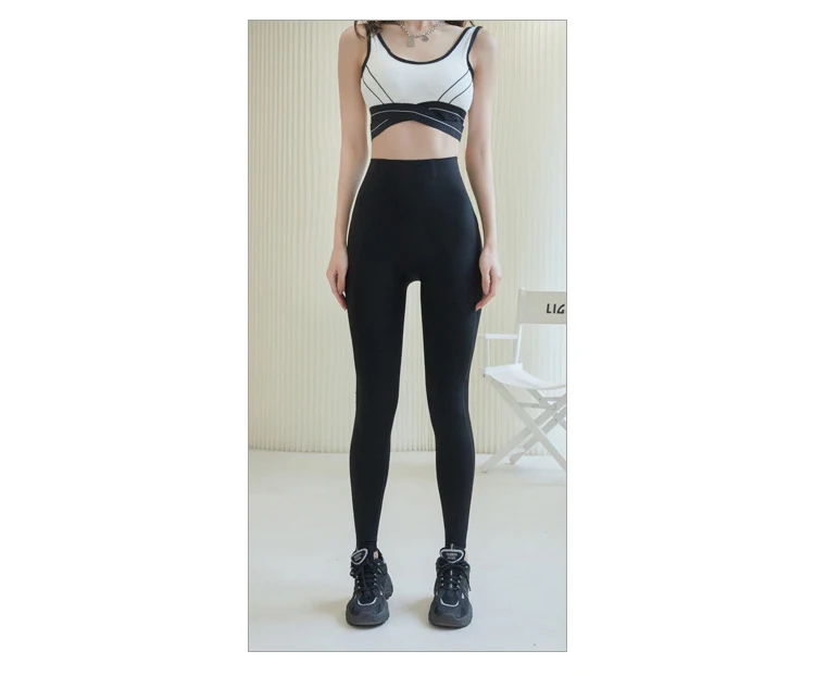 BIVIGAOS Micro-Pressed Butt Lifter Leggings Women 5D Slim Spring Autumn High Waist Fitness Push Up Leggings Sport Shark Pants