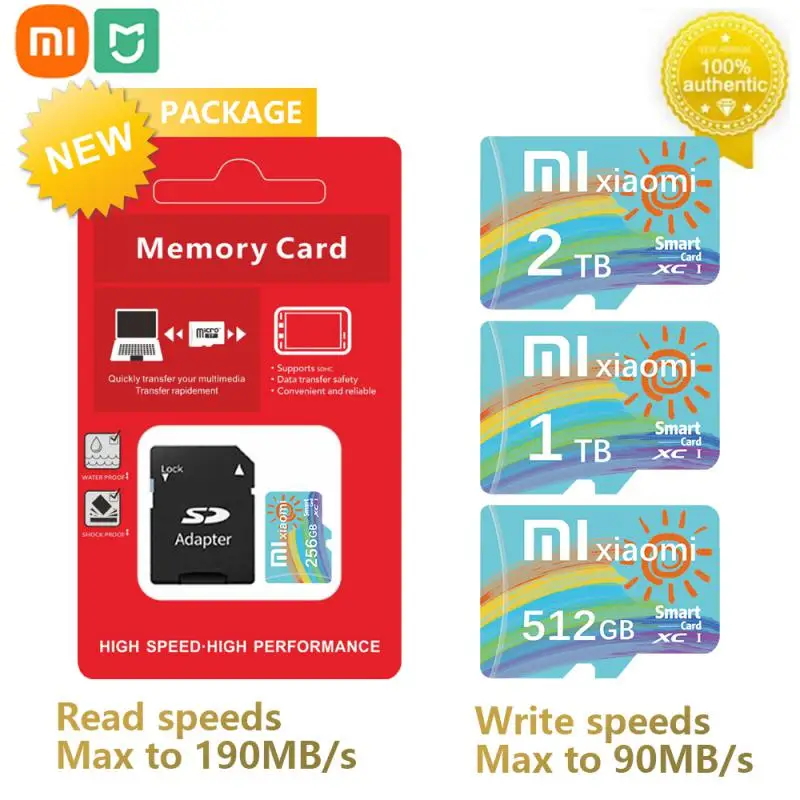 Xiaomi Mijia-Carte mémoire Micro TF SD, 1 To, 2 To, 64 Go, 128 Go, haute vitesse, Flash SDCard, 512 Go, stockage étendu pour Android, Original