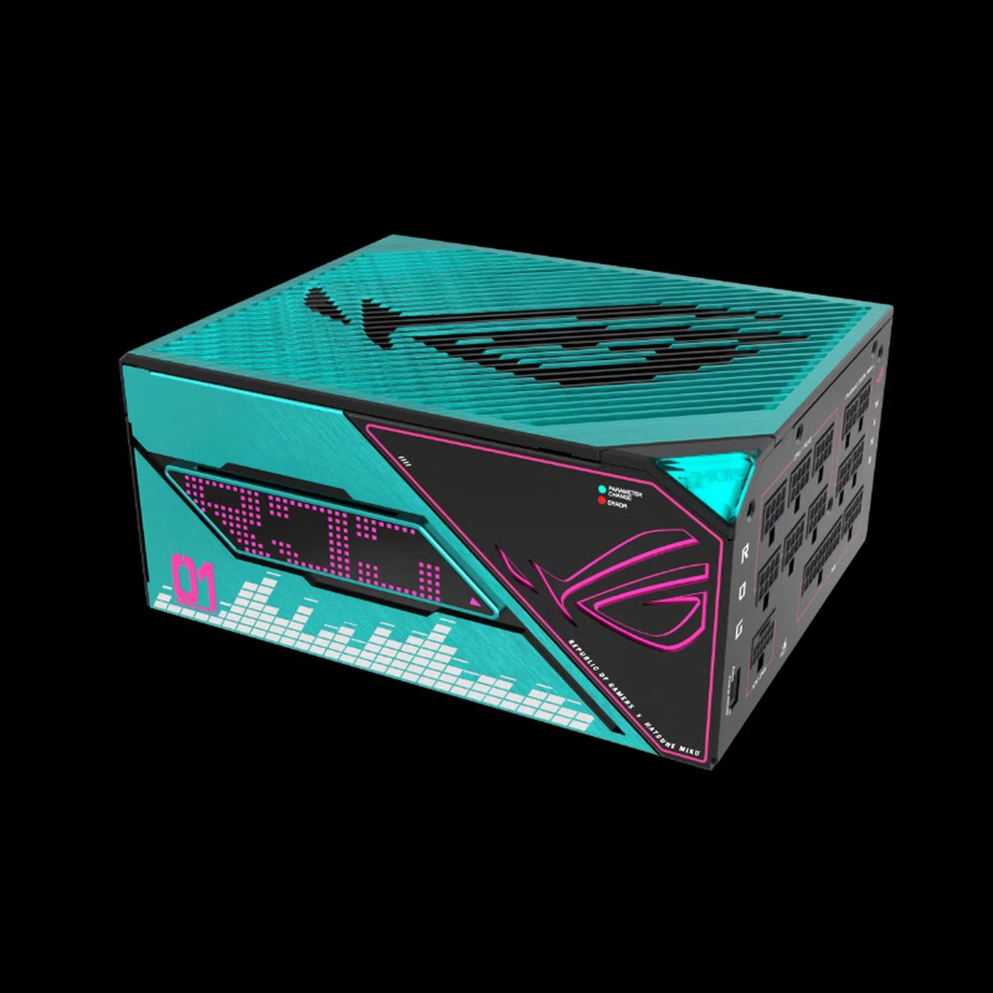 ROG ROJI MIKU 1200W Platinum 80+ PSU PC Magnetic OLED Display Gaming Desktop Computer Power Supply ATX