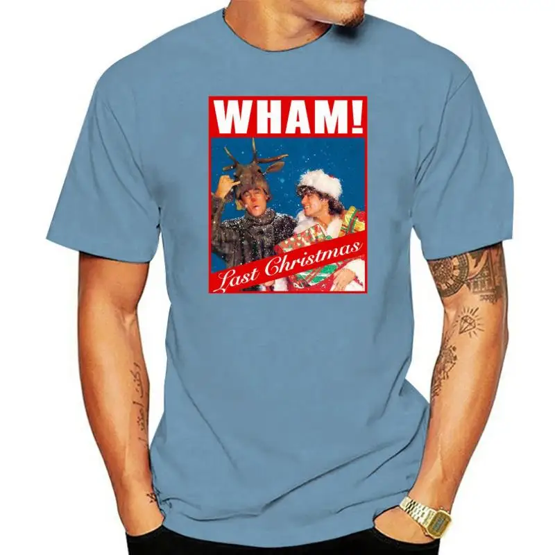 WHAM LAST CHRISTMAS T-SHIRT Mens Xmas George Micheael Unisex Tee Top CD Album