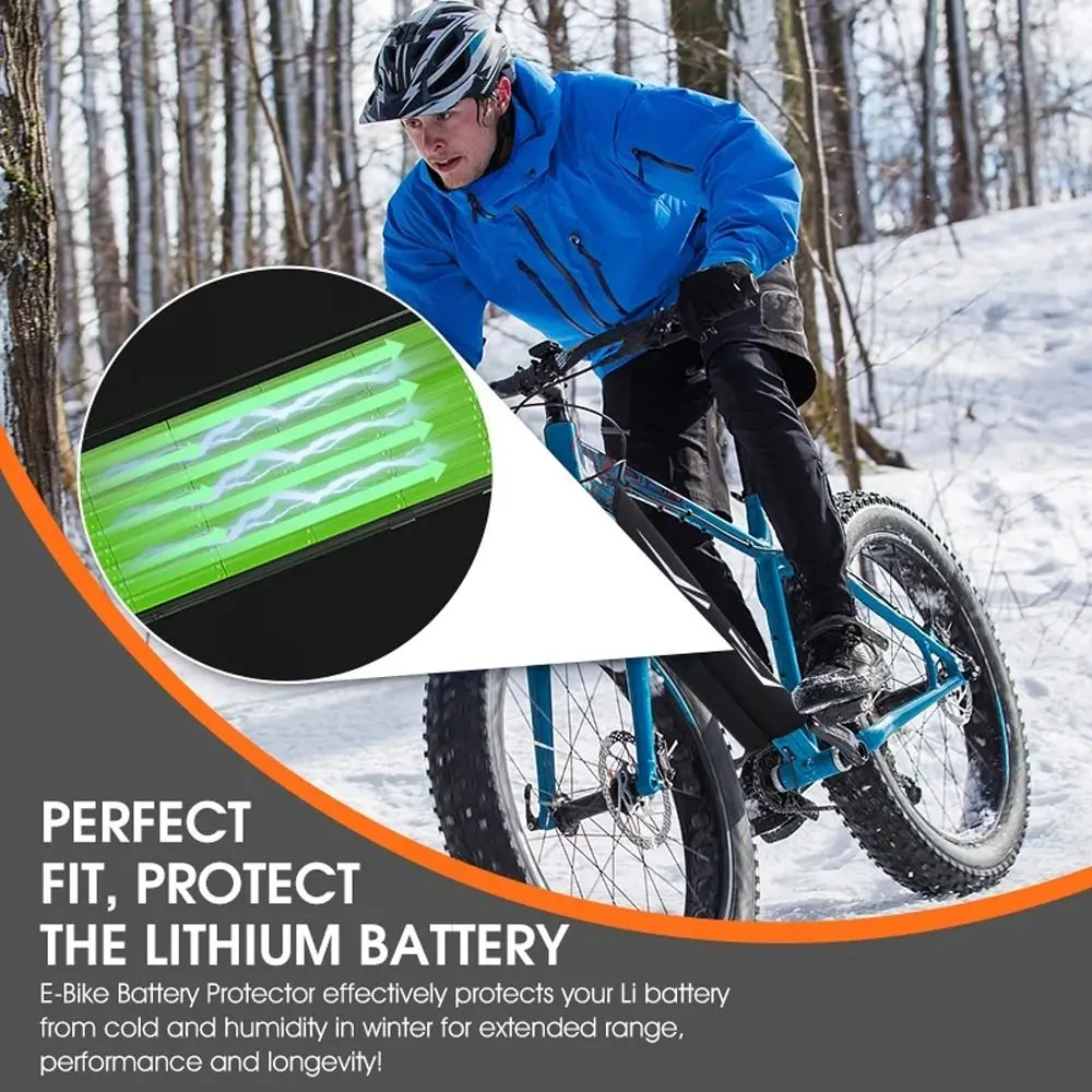

Dustproof Cover Battery Cover Reflective Ebike Battery Cover Electric Bicycle Battery Cover Battery Case Frame Protective Cover