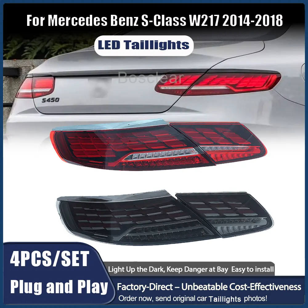 

Задние фонари в сборе для Mercedes Benz S Class Coupe W217 C217 2014-2018, модифицированные задние фонари заднего хода, автоаксессуары