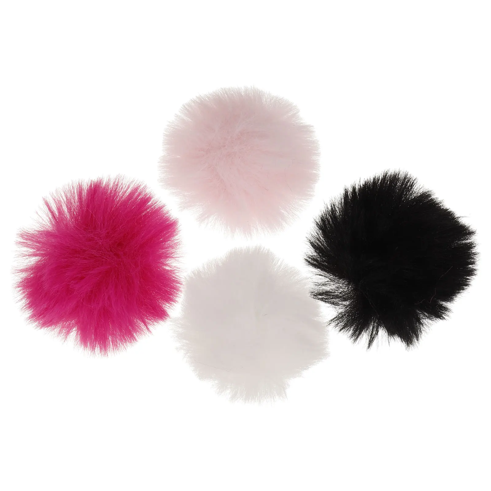 

4 Pcs Microphone Windscreen Protectors Blowout Proof Cover Furry Music Cordless