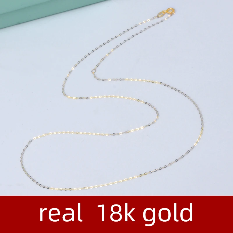 NYMPH ريال 18K الذهب الأصفر شوبان سلسلة قلادة Au750 غرامة مجوهرات الزفاف للإناث هدية الزفاف X269 22-9-14 #5