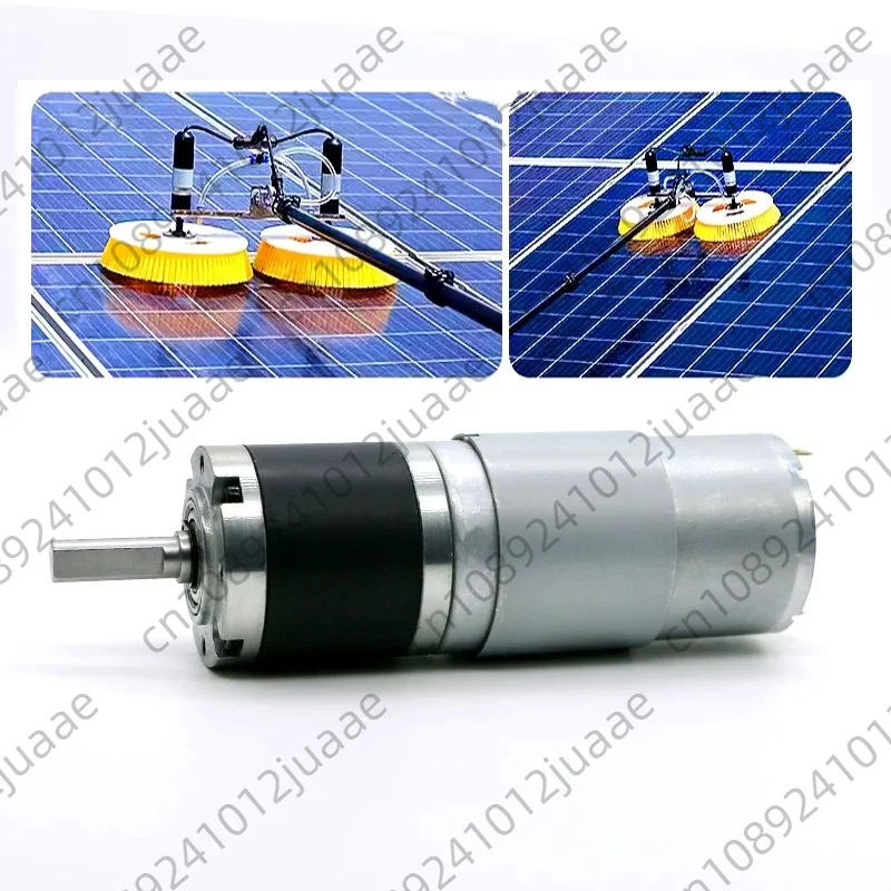 Photovoltaic Panel Cleaning Manipulation Diameter 42mm Geared Motor 24V Cleaning Brush Solar Panel Large Torque Speed Adjustable view 3