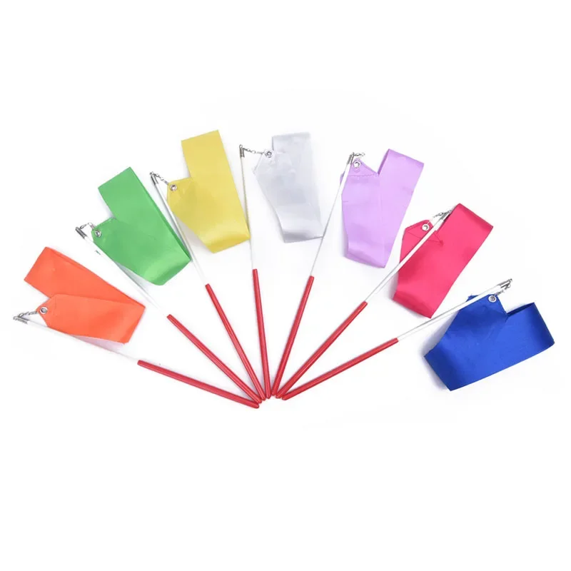 Colorful Dance Ribbons for Gym Training - Professional Streamer Twirling Stick