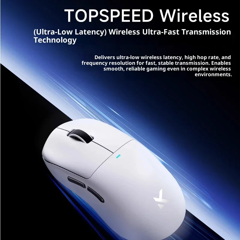 

Mchose Pro Wireless Bluetooth M7 Mouse For Gaming And Office Use Lightweight Three-Mode Paw3395 Design Ideal For Boys And Girls