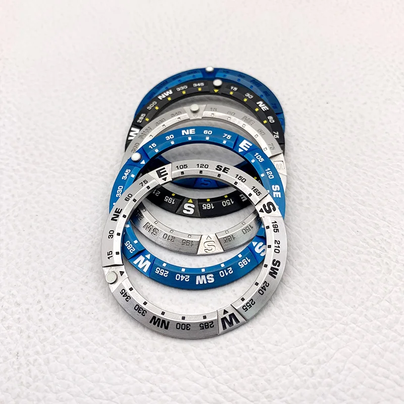 Mod 41x32mm Samurai Bezel Insert Ring Curved Bezel Fits King Samurai Series Watch Case Stainless Steel Bezel Insert Spare Parts