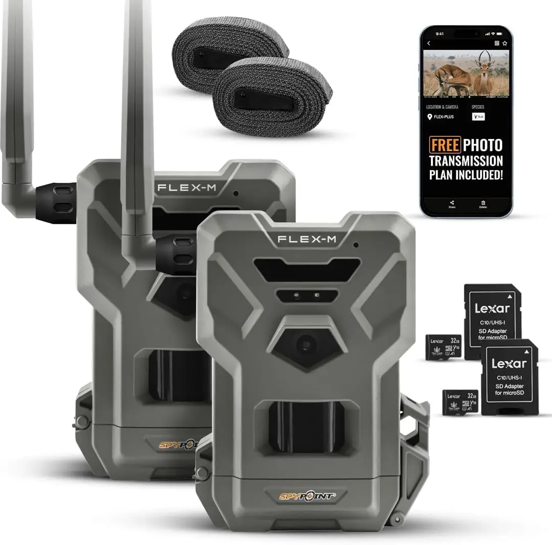 Cellular Trail Camera ， Hunting Accessories ，GPS-Enabled | Night Vision ，Dual-Sim LTE Connectivity ， IP65 Wate